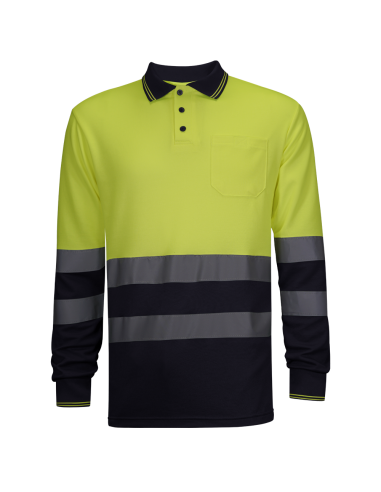 POLO MANGA LARGA COMBINADO A.V.