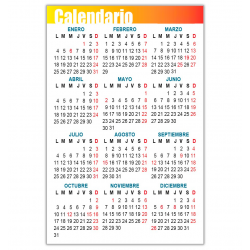 Tarjeta Calendario 2