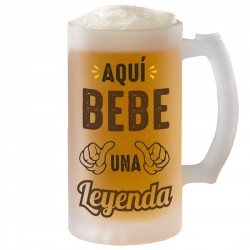 Jarra de cerveza - Aquí bebe una leyenda