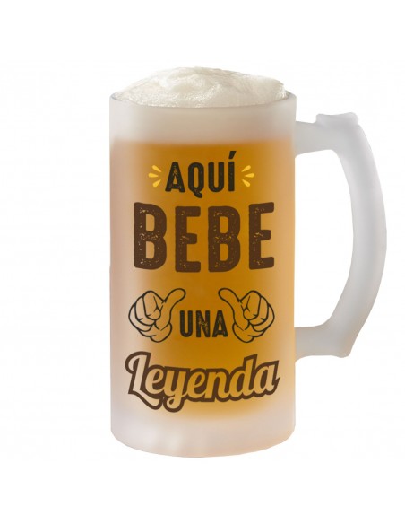Jarra de cerveza - Aquí bebe una leyenda