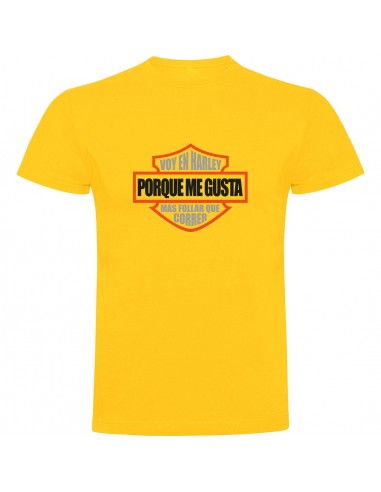 Camiseta Harley Davidson - Me gusta más follar que correr