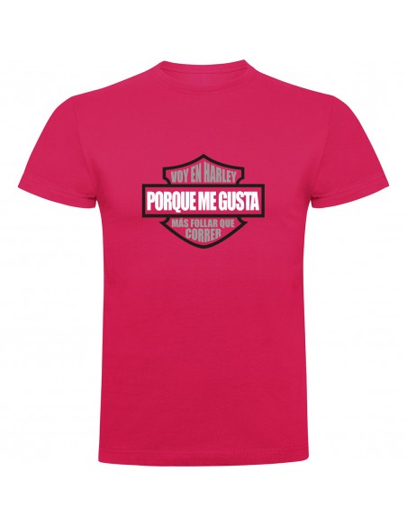 Camiseta Harley Davidson - Me gusta más follar que correr