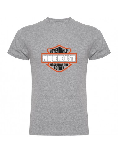Camiseta Harley Davidson - Me gusta más follar que correr