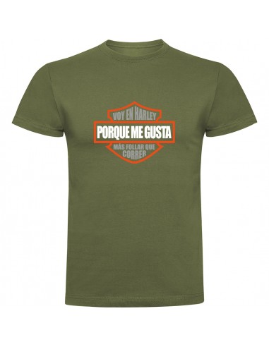 Camiseta Harley Davidson - Me gusta más follar que correr