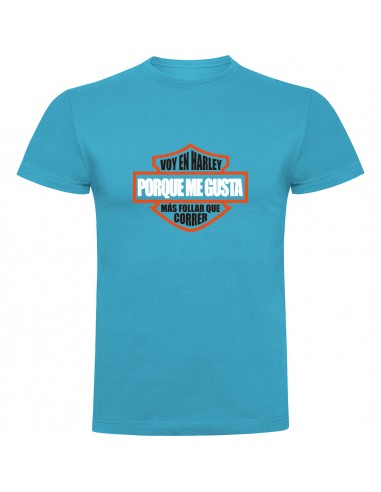 Camiseta Harley Davidson - Me gusta más follar que correr