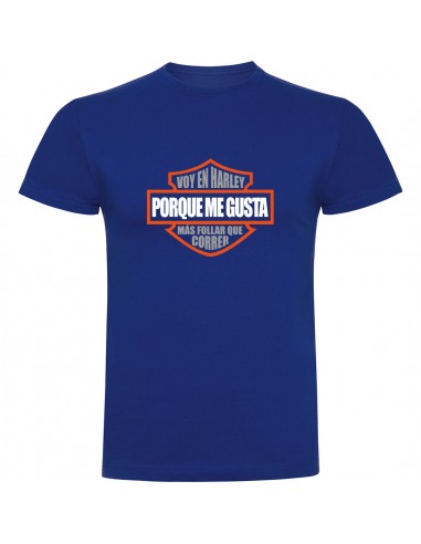Camiseta Harley Davidson - Me gusta más follar que correr
