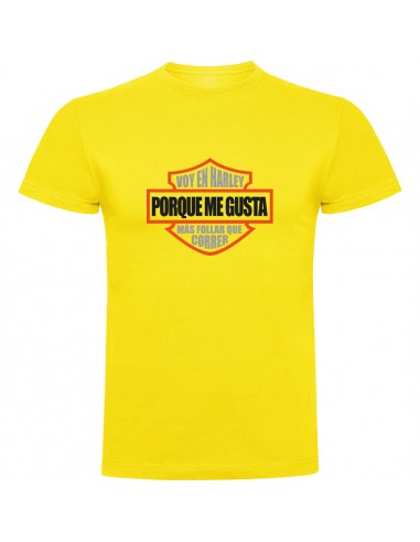 Camiseta Harley Davidson - Me gusta más follar que correr