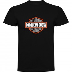 Camiseta Harley Davidson - Me gusta más follar que correr