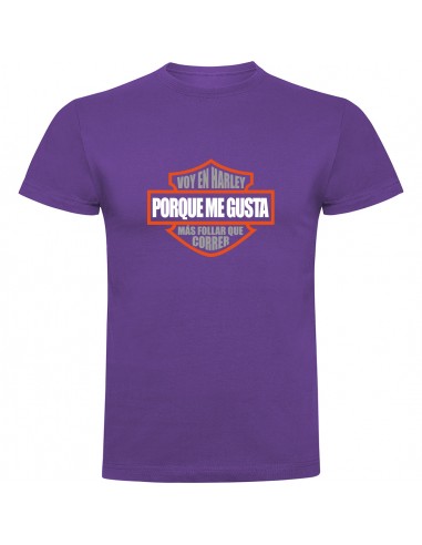 Camiseta Harley Davidson - Me gusta más follar que correr