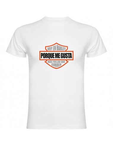 Camiseta Harley Davidson - Me gusta más follar que correr