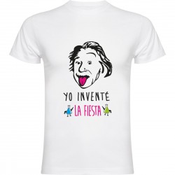 Camiseta Einstein inventó la fiesta