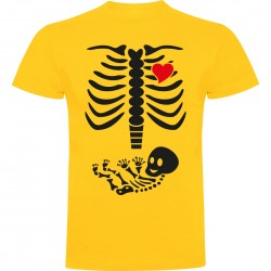Camiseta esqueleto embarazada