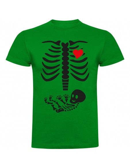 Camiseta esqueleto embarazada
