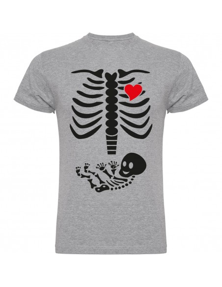 Camiseta esqueleto embarazada