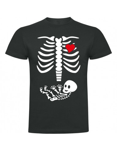 Camiseta esqueleto embarazada