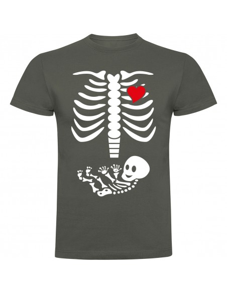 Camiseta esqueleto embarazada