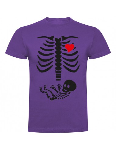 Camiseta esqueleto embarazada