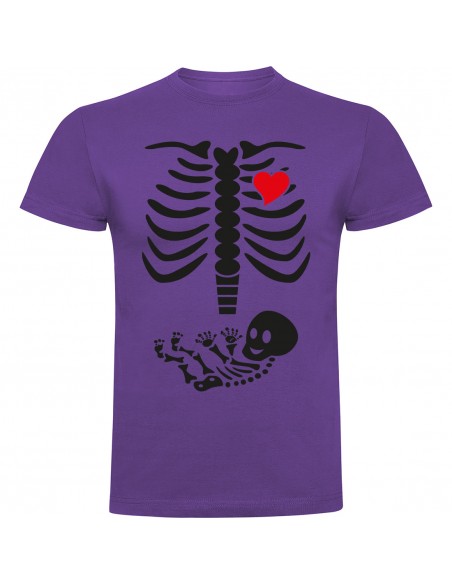 Camiseta esqueleto embarazada
