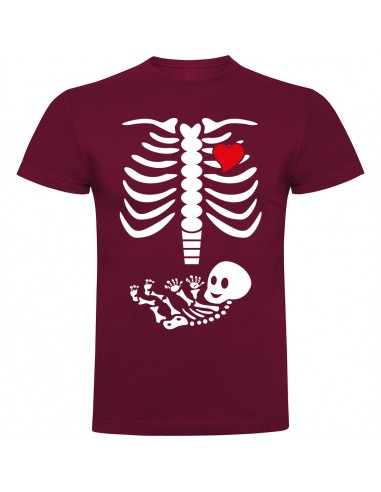 Camiseta esqueleto embarazada