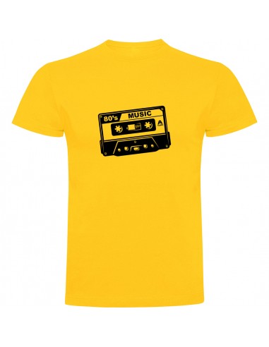 Camiseta cassete musica de los 80