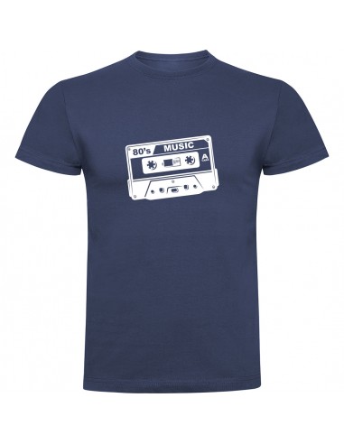 Camiseta cassete musica de los 80
