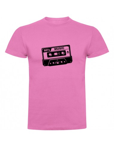 Camiseta cassete musica de los 80