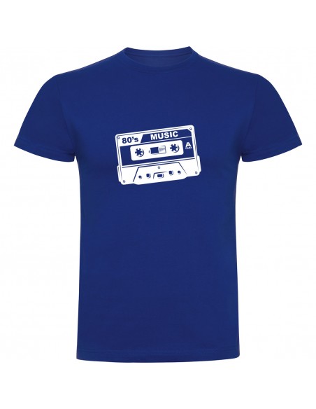 Camiseta cassete musica de los 80