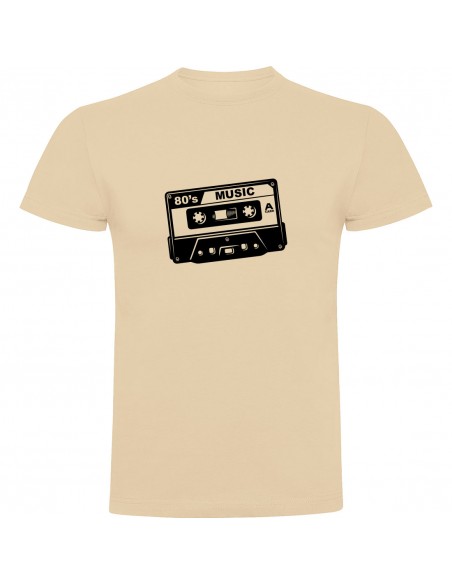 Camiseta cassete musica de los 80