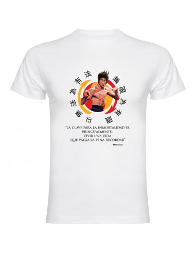 Camiseta Bruce Lee - La clave para la inmortalidad es vivir una vida que valga la pena recordar