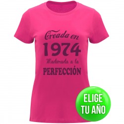 Camiseta creada en ----, madurada a la perfección