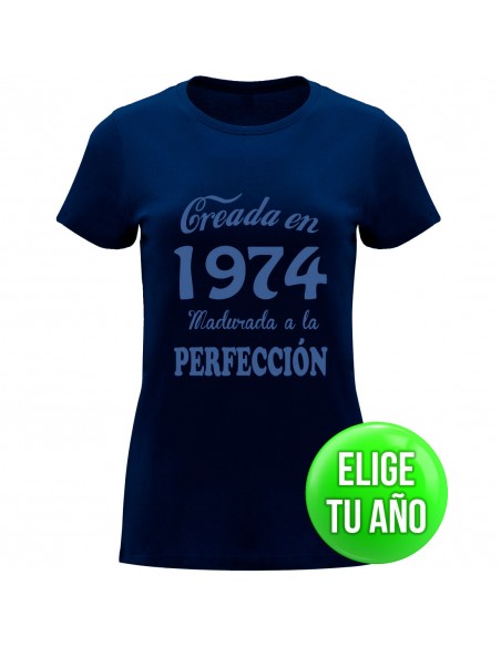 Camiseta creada en ----, madurada a la perfección