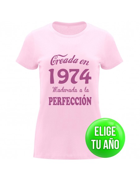 Camiseta creada en ----, madurada a la perfección