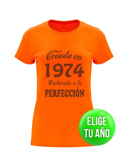 Camiseta creada en ----, madurada a la perfección