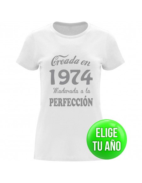 Camiseta creada en ----, madurada a la perfección