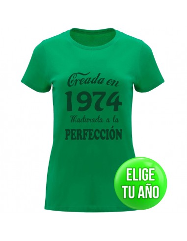 Camiseta creada en ----, madurada a la perfección