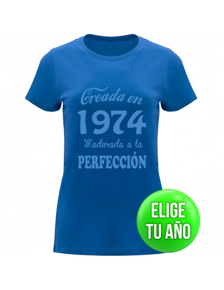 Camiseta creada en ----, madurada a la perfección