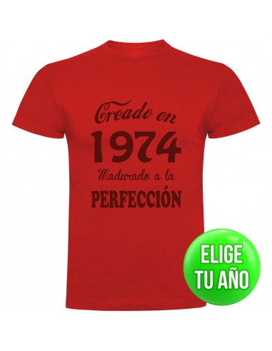 Camiseta creado en ____ madurado a la perfección
