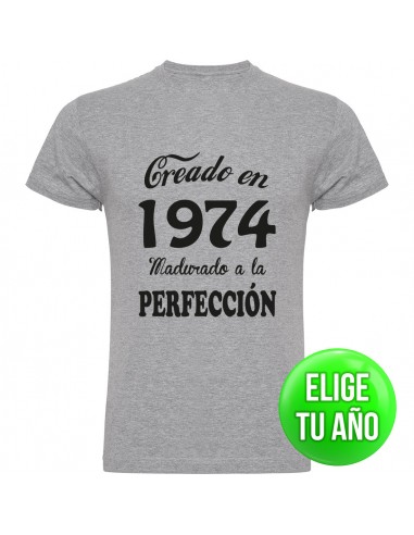 Camiseta creado en ____ madurado a la perfección