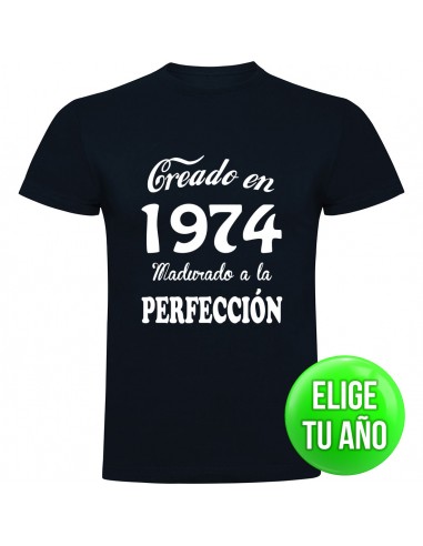 Camiseta creado en ____ madurado a la perfección