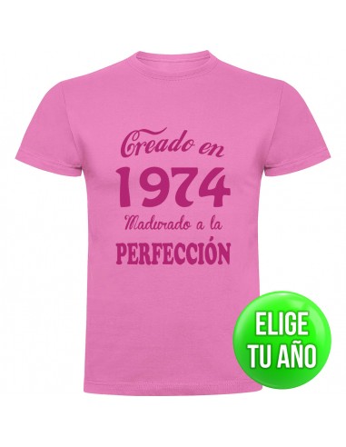 Camiseta creado en ____ madurado a la perfección