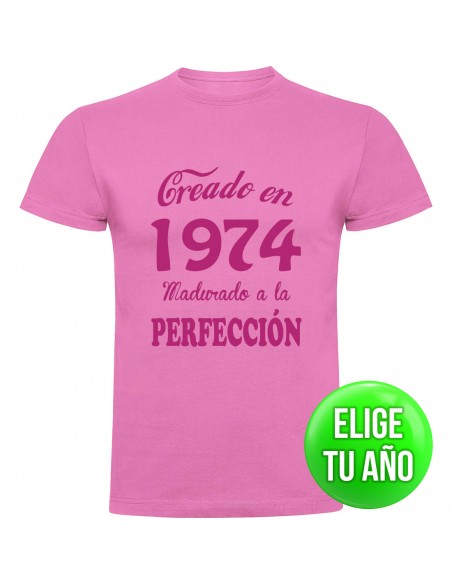 Camiseta creado en ____ madurado a la perfección