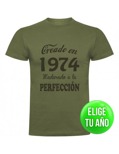 Camiseta creado en ____ madurado a la perfección