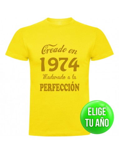 Camiseta creado en ____ madurado a la perfección