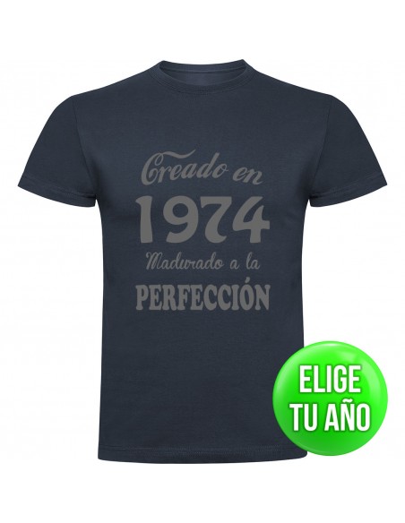 Camiseta creado en ____ madurado a la perfección