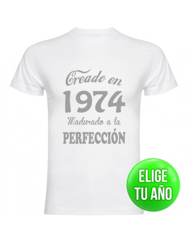 Camiseta creado en ____ madurado a la perfección
