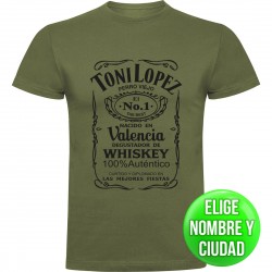 Camiseta Jack Daniels personalizada con tu nombre 2