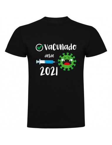 Camiseta vacunado Covid desde 2021