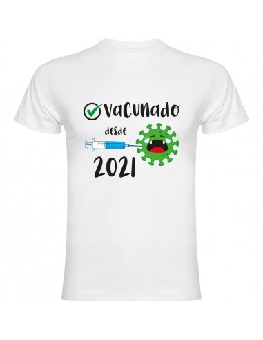 Camiseta vacunado Covid desde 2021