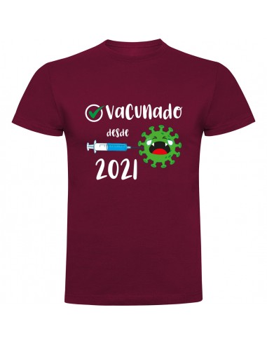 Camiseta vacunado Covid desde 2021