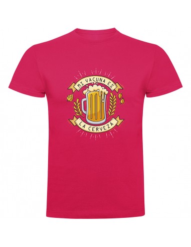 Camiseta mi vacuna es la cerveza